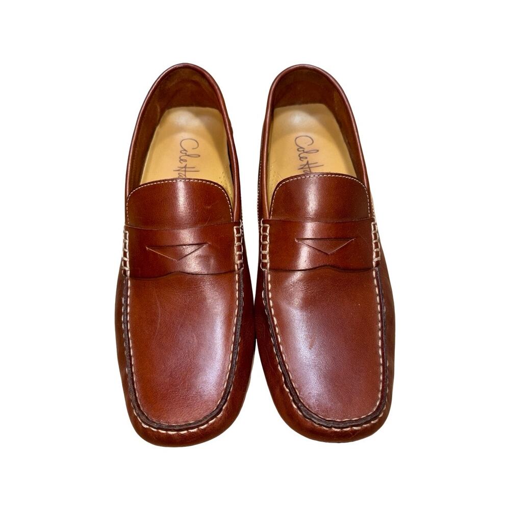 Cole Haan HOWLAND Brown Leather Driving Penny Loafers   Size: 10M Men's